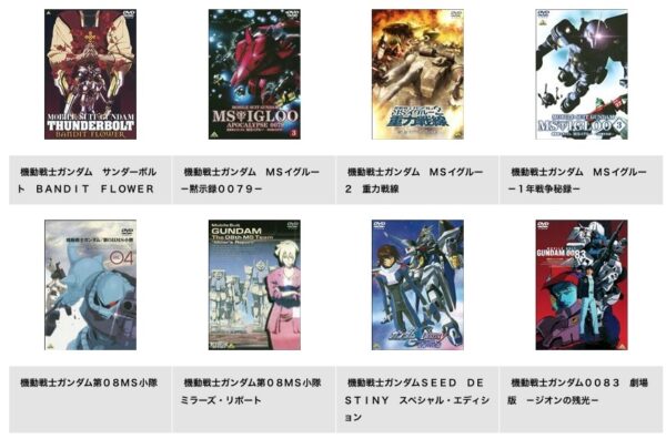 アニメ　機動戦士ガンダム MS IGLOO（イグルー）シリーズ　無料動画配信